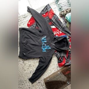 Vintage Y2K Volcom Zip up Hoodie Blue and Black